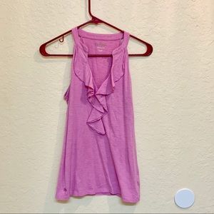 Lilly Pink Tank with Ruffles